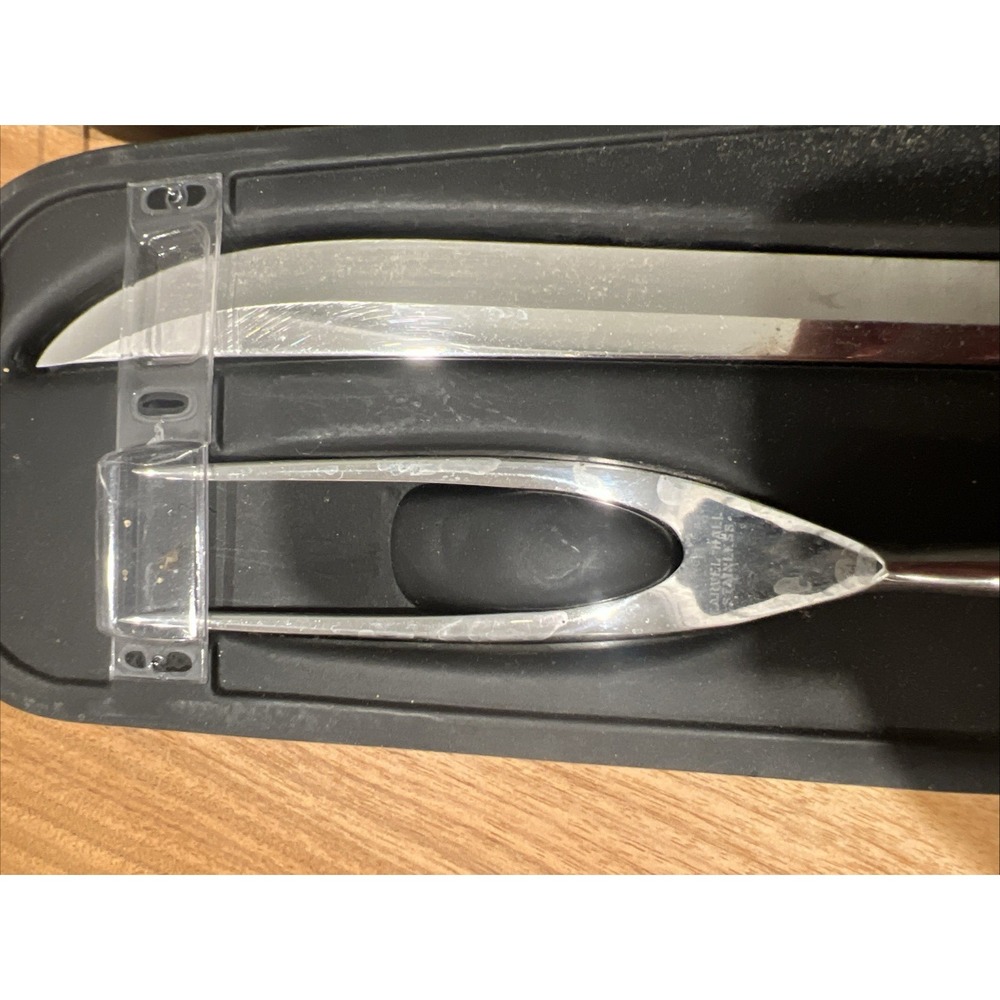 Carvel Hall By Chas D Briddell Stainless‎ Steel Knife And Fork Carving Set - Picture 2 of 7